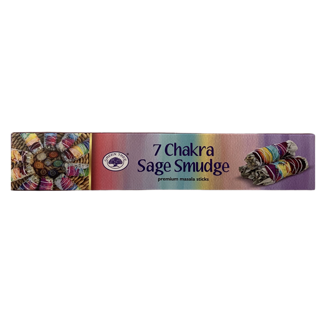 Green Tree - 7 Chakra Sage Smudge Incense 15g