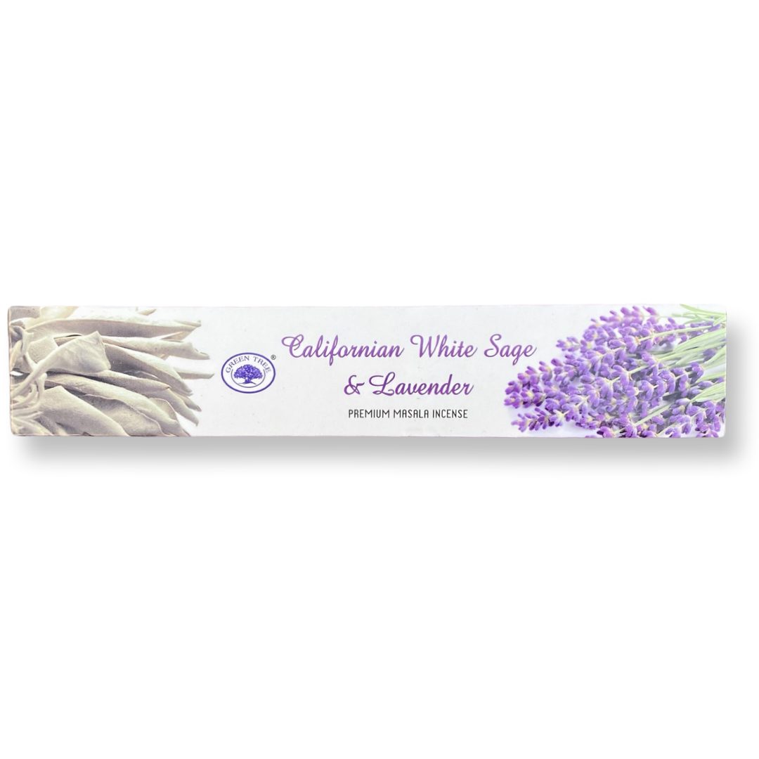 Green Tree - Californian White Sage & Lavender Incense 15g