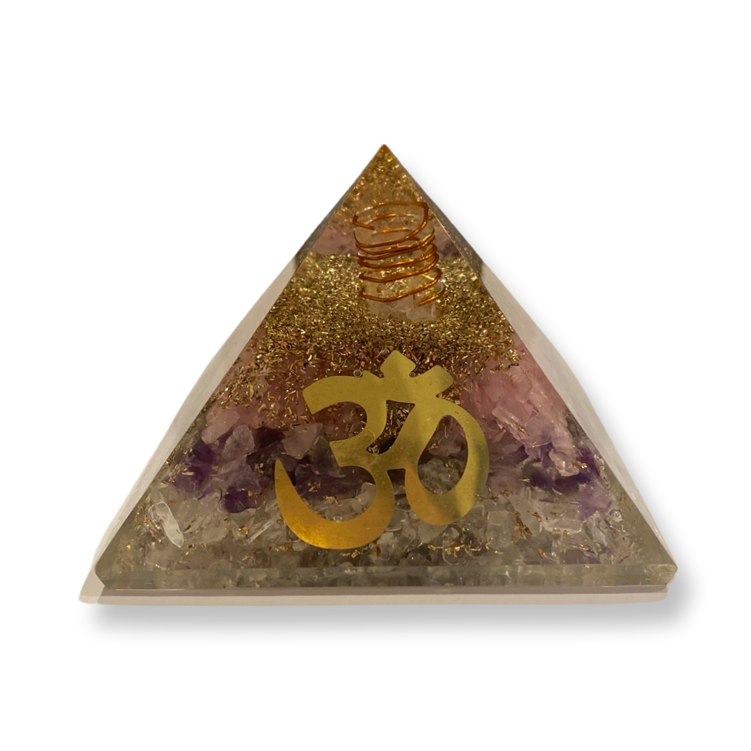 Orgonite Pyramid Mixed Crystals