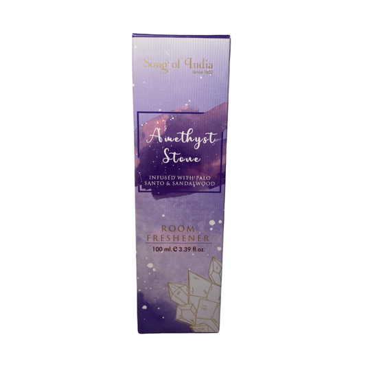 Song of India Room Freshener Palo Santo Sandalwood & Amethyst Crystals 100ml