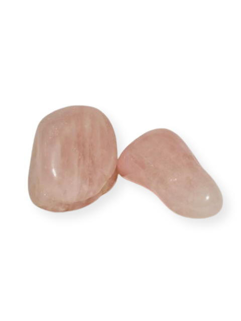 Large rose quartz tumbled crystal