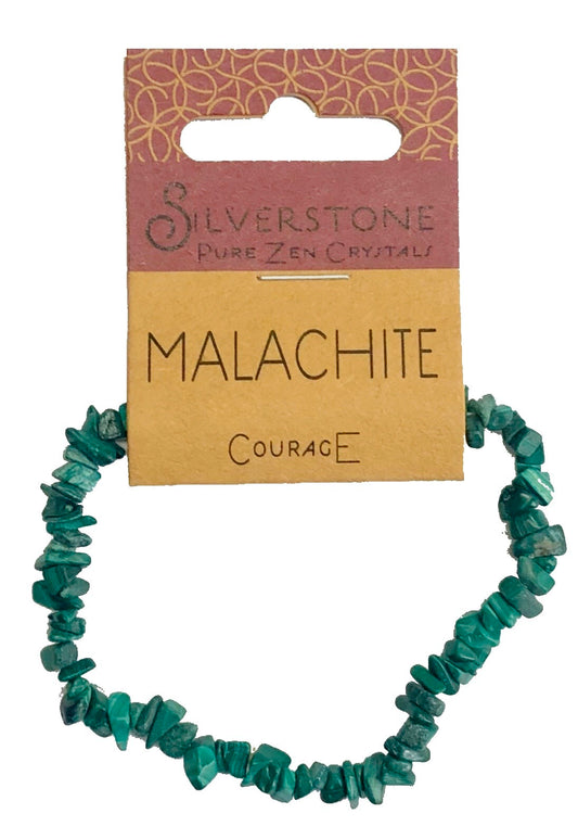 Crystal Chip Malachite Bracelet - Eco Range