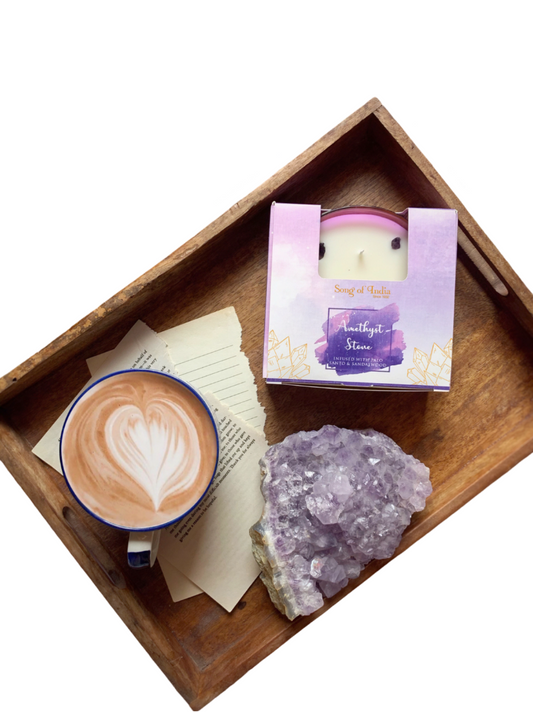 Song of India - Palo Santo & Sandalwood with Amethyst